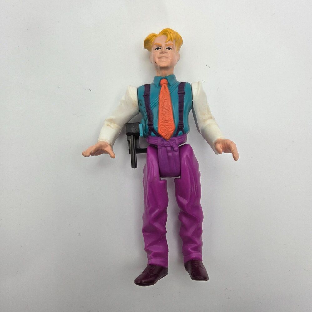 Vintage 1991 James Bond Jr IQ Action Figure Hasbro 007 Undercover Punch